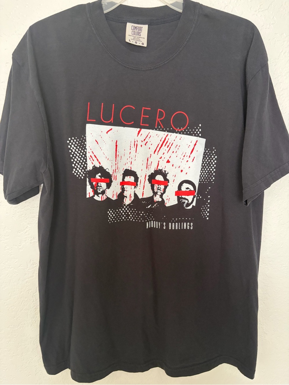 Lucero Band Tee Black & Red US Size Large